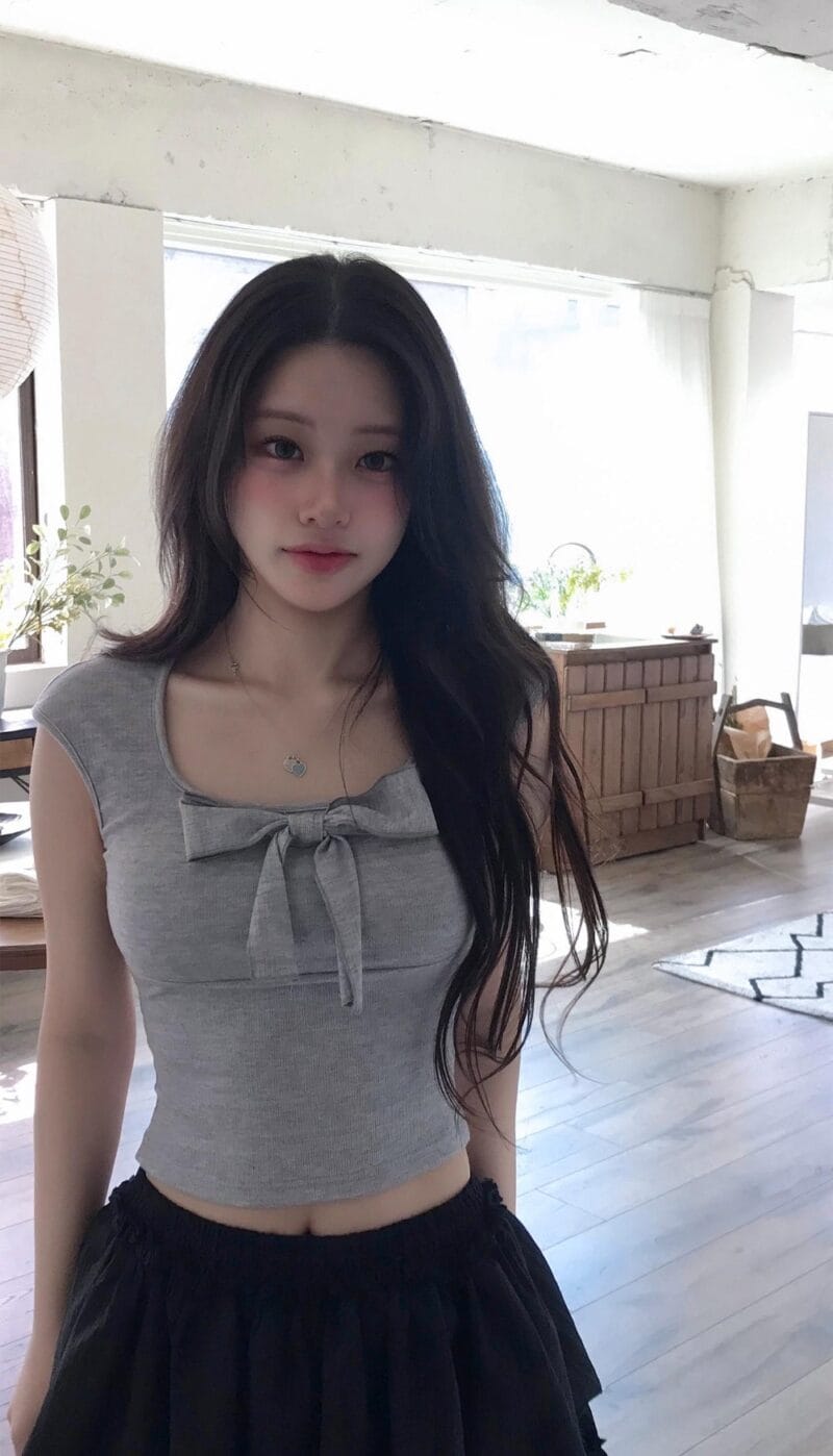 Cloudemotion blit ribbon Top + Cotton if frill sk set