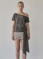 Sculptor Chateau Shithole Tie Tee - Charcoal