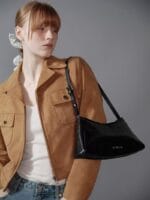 RAIVE  Sleek Small in Black - Cow leather