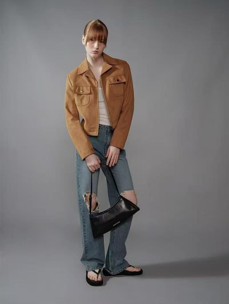 RAIVE  Sleek Small in Black - Cow leather