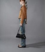 RAIVE  Sleek Small in Black - Cow leather