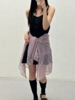 绝美梅子色清透感衬衫 可当防晒