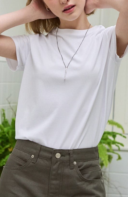 Draw Fit - SUPIMA SILKET CREWNECK HALF-SLEEVE T-Shirts