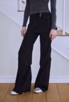 Rose Frantz - Wrap Skirt & Pintuck Pants [Black]