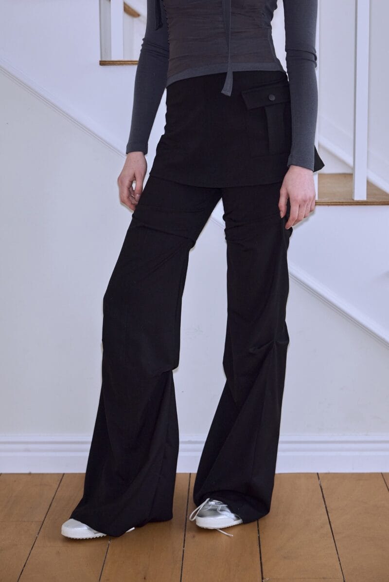 Rose Frantz - Wrap Skirt & Pintuck Pants [Black]