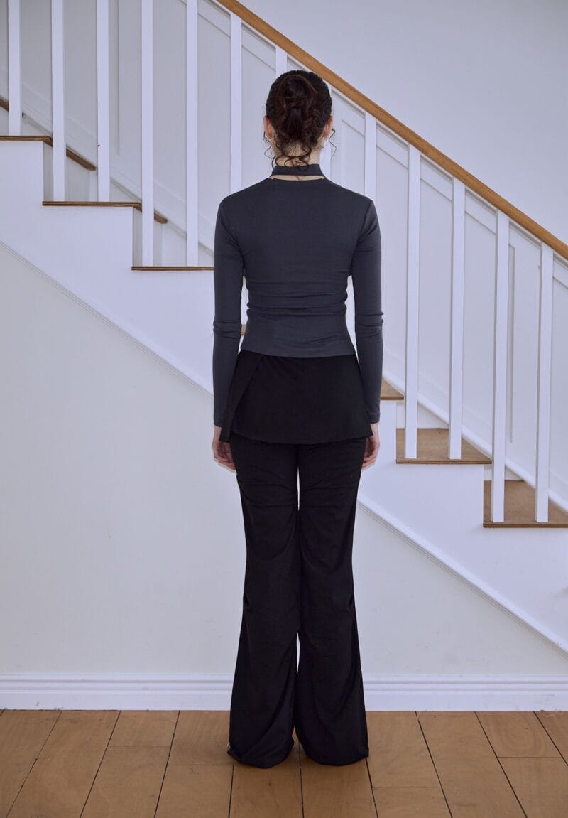 Rose Frantz - Wrap Skirt & Pintuck Pants [Black]