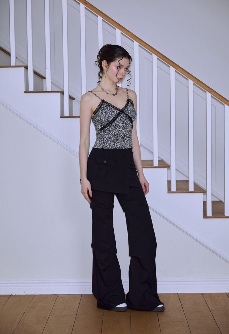 Rose Frantz - Wrap Skirt & Pintuck Pants [Black]