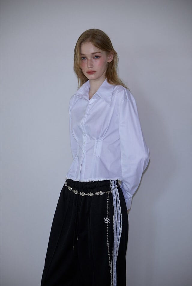 Rose Frantz - Lace Jersey Track Pants [Black]