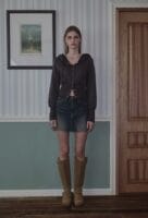 Rose Frantz - Eyelet Point Hood Zip-up [Charcoal]