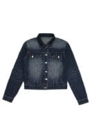 Synerjyn - BRUSH DENIM JACKET DEEP BLUE