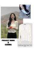 Project Wave - See - through Deep V-neck T-shirt