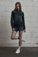 Synerjyn - BRUSH DENIM JACKET DEEP BLUE